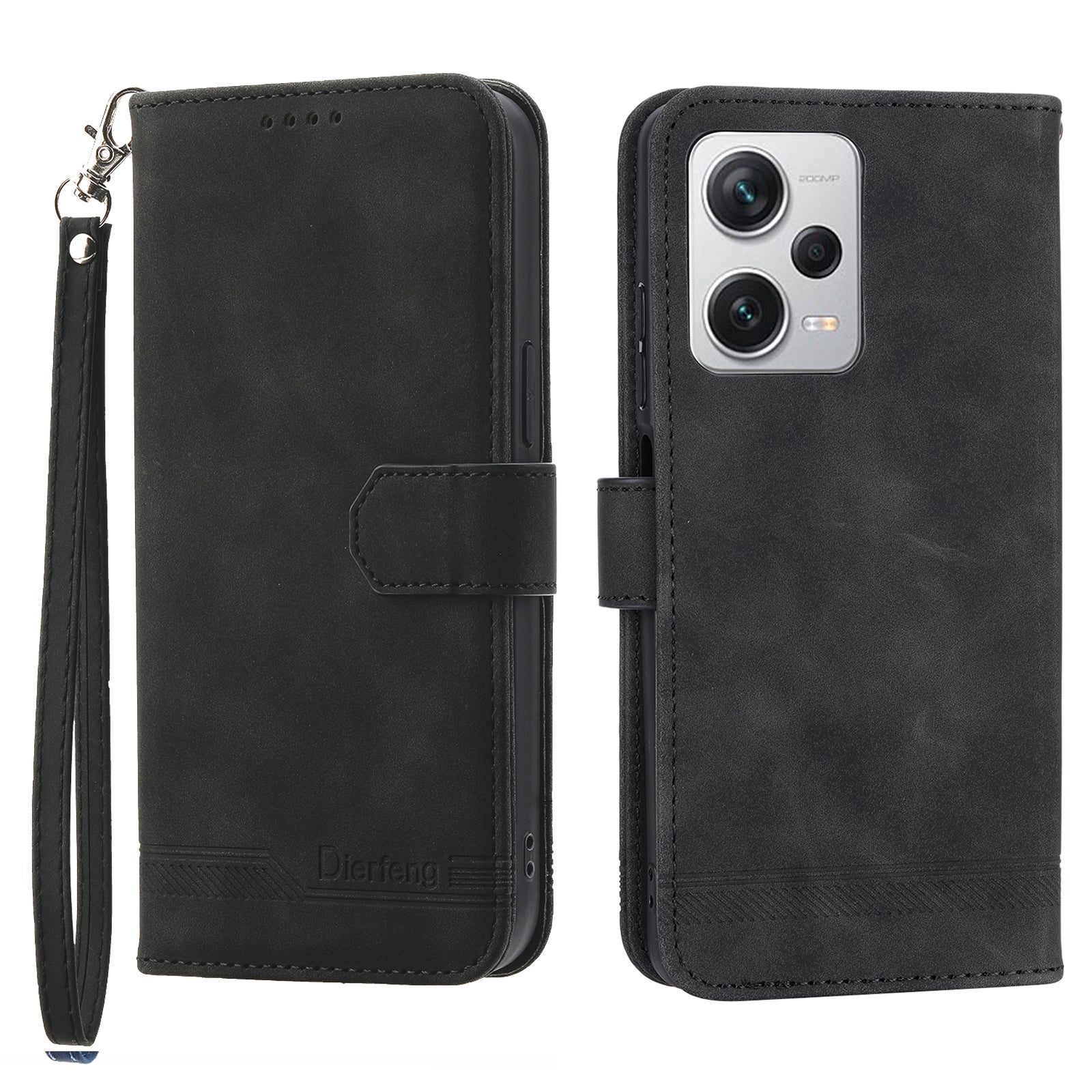 DIERFENG DF-03 For Xiaomi Redmi Note 12 Pro 5G Lines Imprinted Leather Wallet Phone Case Flip Stand Anti-drop Cover DIERFENG DF-03 For Xiaomi Redmi Note 12 Pro 5G Lines Imprinted Leather Wallet Phone Case Flip Stand Anti-drop Cover